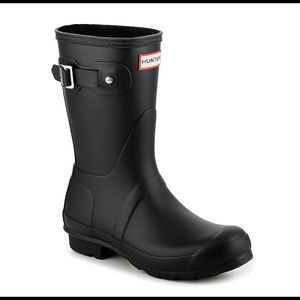 Hunter Original Short Black Rain Boot Wellie